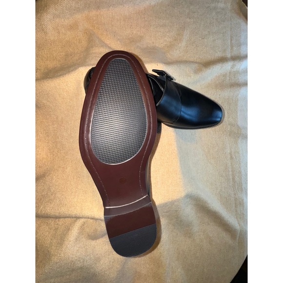 JF J. Ferrar Cambridge Mens Black Monk Strap Dress Shoes 13 M